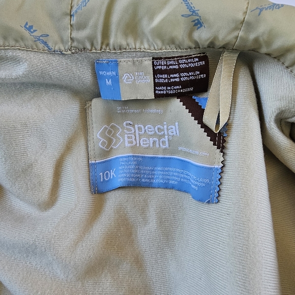 Special Blend Cirrus Group 10k Snowboard Ski Jacket Men's M Beige with Brown - Picture 13 of 15